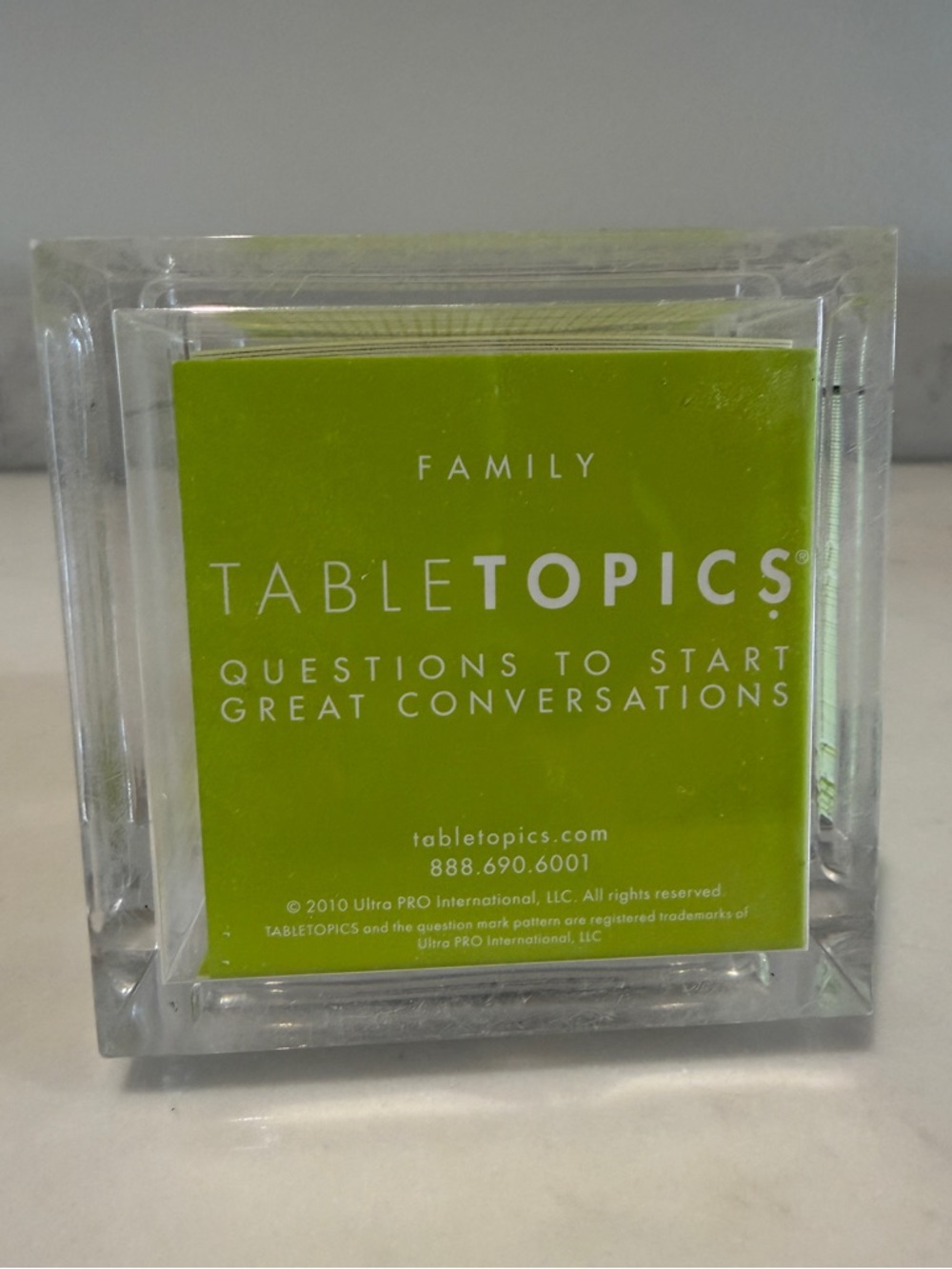 TabletTopics Family Conversation Cards - Green